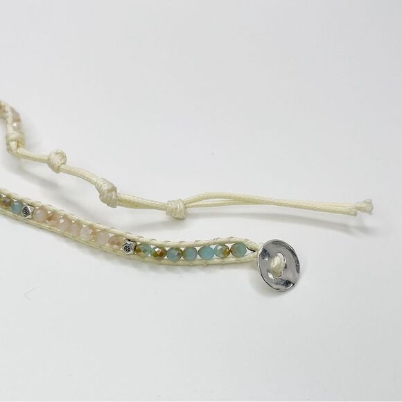 NEW Hand Braided Stone Wrap Bracelet - Picture 3 of 3